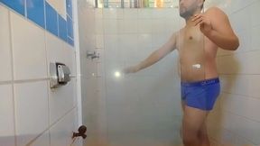 Bathroom Confessions Cum and Piss in Underwear Gagged Squirting Again