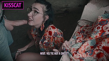 Stranger Ghost Called to Public Fuck Kisscat in an Abandoned House