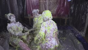 Three girl foam mayhem