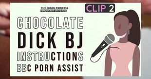 AUDIO ONLY - Clip 2, the ebony princess sucking her big fat juicy chocolate cock