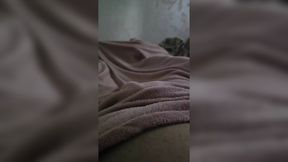 Slutty step mom with sexy tattoo slip hand under step son