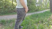 Quick piss in the forest