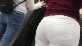 Italian fat ass white jeans