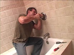 Blonde MILF with Huge Melons Eats Cum After Hot Fuck