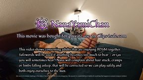 4k UHD: Girl getting bound orgasms before bedtime