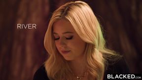 BLACKED Gorgeous Blonde Bartender River Lynn Has Her BBC Dreams Come True