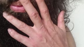 Hairy sweaty sniffing underwear, ass and body drying with underwear (10 minutes)