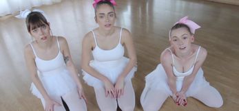 Big Tit Ballerinas Ride Their Instructor’s Cock Hard
