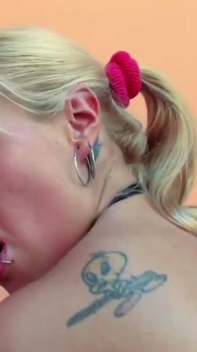 Blonde gives deep blowjob and fucks with Terry Reid