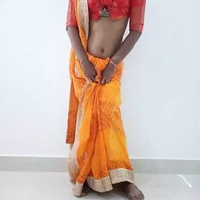 Gorgeous stepmom friend saree wearing feel like fuking ass and sucking pussy