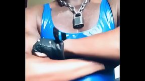 Latex PVC Attired Smoke &amp_ Tit Play