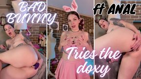 Anal Lover Bunny Tries a New Toy - Bunny Cosplay Anal Plug Hitachi Ass Shaking Solo