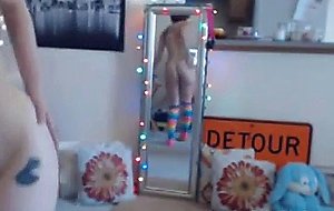 Innocent teen plays with vibrator live