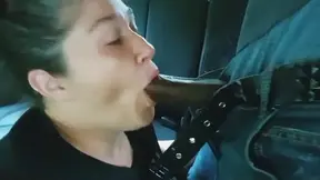 Colossal Booty Stunner gets a BBC Facial in Caravan