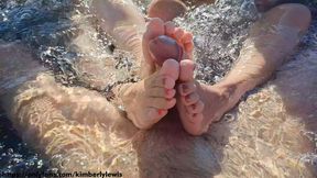 Step sisters cum on my wet feet &mdash;  bathtub threesome &mdash;  filthy dirty foot job 4K