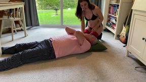 Suki 02 - Nice Nurse 1 with Scissoring and Facesitting in Stockings