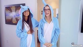 Eliza Ibarra, Anny Aurora - Onesie Twosie Threesome