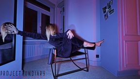 Girl in Dark Blue Velvet Jogging Tracking Suit Fucked for Creampie Pussy - Projectfundiary