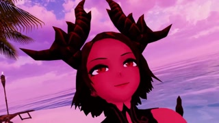 Horny Devil's Sexy Moans on the Beach