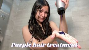 Purple hair treatment