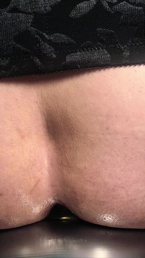 sexy sissy Brazilian Kandi pounds her ass PMV