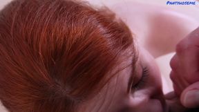 Redhead Slut Kaira Love Gets a Rough Fuck in Crotchless Pantyhose