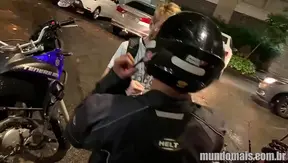 Craving Intensity: Biker Takes Young Beefs Thick Rod Deep – 18+ Blowjob Action