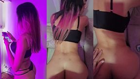 the cameraman masturbates in front of me and fucks me