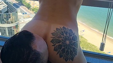 Viajei com meu amigo RENBRI CARIOCA , para a casa de praia em Vila Velha Espírito Santo e transamos gostoso de frente para o mar sexo bareback, na pele, no pelo