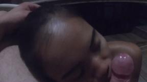 ”Amateur Thai teen Cherry saying thank you to her big white cocked lover”