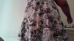 BBW Trans Playing with Her Cute Ass