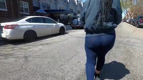 Quaratine errand run with wife in see through leggings and see thru shirt