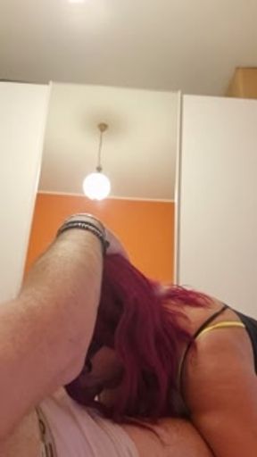 Latina MILF sucks cock and rides like a slut.