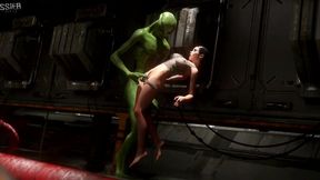 In this exciting 3D animation, a woman finds herself trapped in a deserted