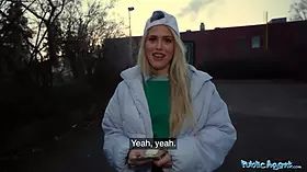 Public agent do you want to observe my tacos sex parody eighteen year senior blonde waitress