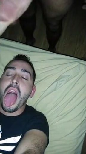 Hunk Latin Amateur Blowjob