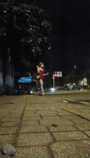 Pretend Whore in Street