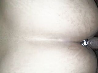 Homemade anal sex with a big beautiful woman with a plump cunt and a constricted butt