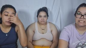 Excessive chewing by the three girls