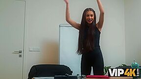 Little Gap Was Destroyed On The Tabletop. Sexy Sex With Vanessa Alessia