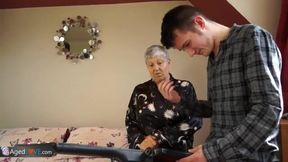 Old lady Savana fucked by student Sam Bourne by AgedLove