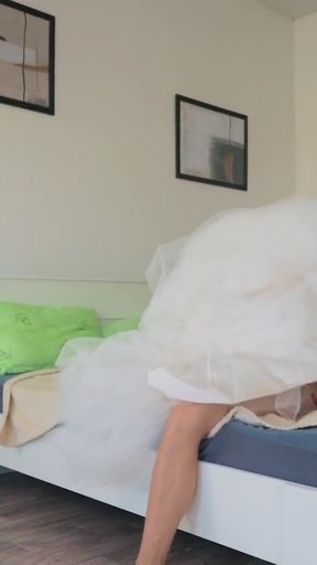 BRIDE4K. She wasn't ready to give her ANAL before wedding   Clip 3