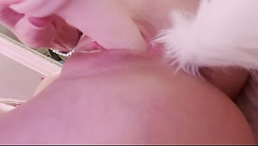 Sensual Blonde Frances Bentley Fucks Big Dildo and Squirts From Intense Orgasm