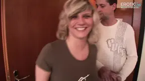 Horny blonde teen gets fucked by stepbrother!