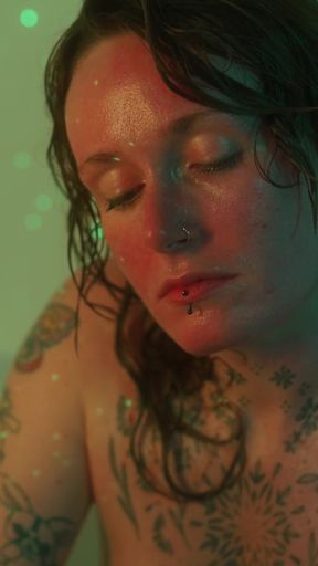 Bath Ritual Turns to Hard Dildo Riding & Intense Orgasm