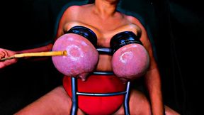 Huge tits tied super tight