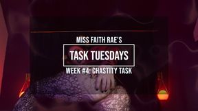 Week 4: A Chastity Task for Your Unworthy Cock