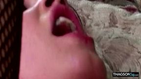 Skinny Brunette Stretched Wide in Dripping Fingering Frenzy