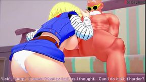 Android 18 sucks Roshi ́s dick for money | Dragon Ball Zex 5 | Full 1hr movie on Sheer &amp_ PTRN: Fantasyking3