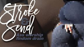 Stroke & send to pixelated ass